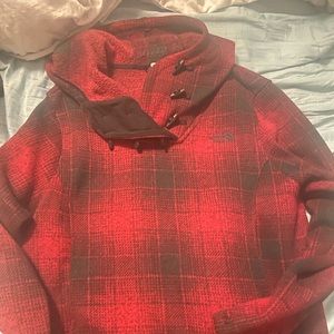 Buffalo Plaid Fleece Northface hoodie